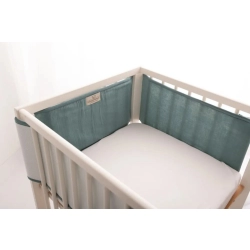 Baby Matex Ochraniacz do łóżeczka Bump Air MUŚLIN 180x30 cm zielony TB0445_34
